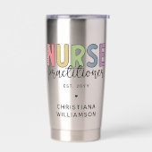 Custom Nurse Practitioner NP Nurse Abschluss Thermobecher (Links)