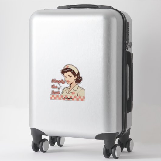 Custom Nurse Simply the Best Aufkleber (Koffer)