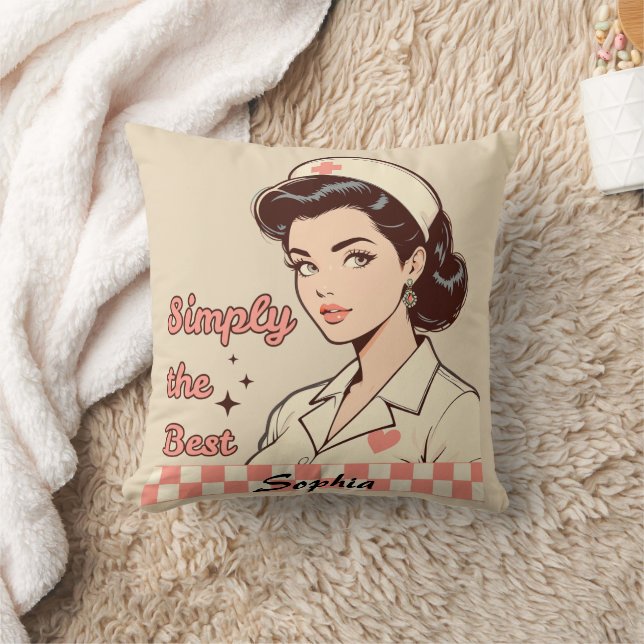 Custom Nurse Simply the Best Kissen (Decke)
