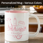 Custom Nurse Tasse, Glückwunsch Grad, RN, LPN Gesc Zweifarbige Tasse<br><div class="desc">Feiern Sie eine besondere Krankenschwester mit dieser blumigen Monogramm-Tasse! Ideal für Krankenschwestern, Studenten oder die beste Krankenschwester überhaupt. Ein wunderschönes personalisiertes Geschenk für sie, ihn, Freunde, Kollegen oder jeden in der Medizin. Die Tasse der Krankenschwester, die Tasse der Krankenschwester, die Krankenschwester, die Tasse des Krankenpflegers, die beste Krankenschwester je Tasse,...</div>