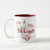 Custom Nurse Tasse, Glückwunsch Grad Student Krank Zweifarbige Tasse (Links)