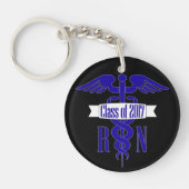 Custom Nursing School Abschluss 2017 RN Key Chain Schlüsselanhänger (Vorderseite)