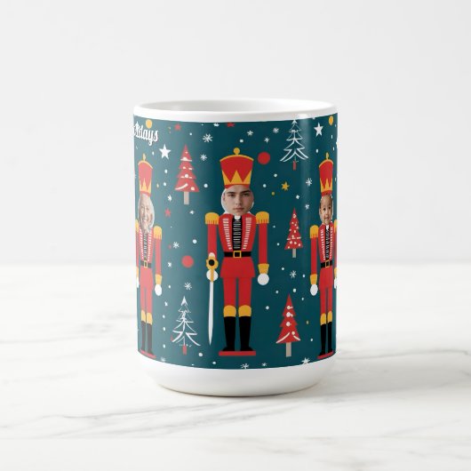 custom nutcracker 5 face photo Mug coffee cup Kaffeetasse (Mittel)