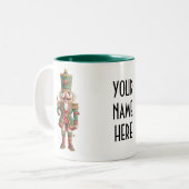 Custom Nutcracker Christmas Zweifarbige Tasse (Vorderseite Links)