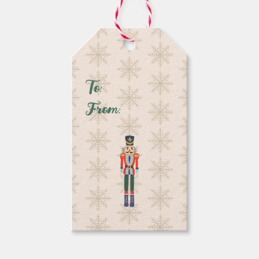 Custom Nutcracker Name Illustration Geschenkanhänger (Vorderseite)