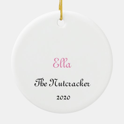 Custom Nutcracker Ornament for Kristy L (2020) (Hinten)