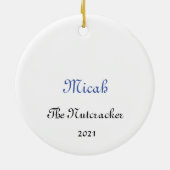 Custom Nutcracker Ornament for Kristy L (2021) (Hinten)