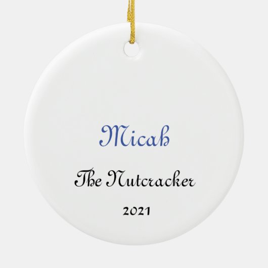 Custom Nutcracker Ornament for Kristy L (2021) (Hinten)