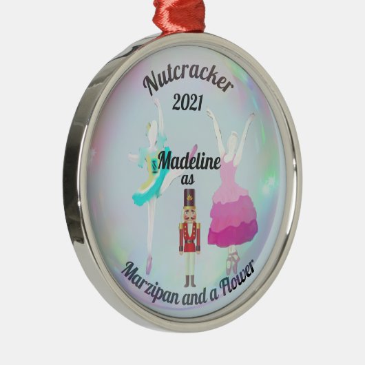 Custom Nutcracker Ornament - Marzipan und Blume (Rechts)