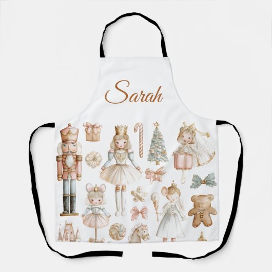 Custom Nutcracker & Sugar Plum Fairy Apron Schürze (Vorderseite)