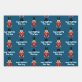 Custom Nutcracker Weihnachtsblatt Geschenkpapier Set (Vorderseite 2)