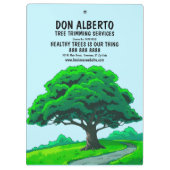 Custom Oak Tree | Tree Trimming Service Klemmbrett (Rückseite)