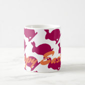 Custom Oaster Bunny Rabbit Silhouette Tasse (Mittel)