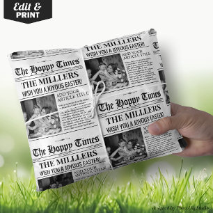 Custom Oaster Gift Wrap, Zeitungs Wrapping Paper Geschenkpapier