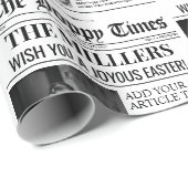 Custom Oaster Gift Wrap, Zeitungs Wrapping Paper Geschenkpapier (Rolleneckpunkt)