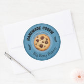 Custom Oatmehl Raisin Cookie Labels | Personalisie Runder Aufkleber (Umschlag)