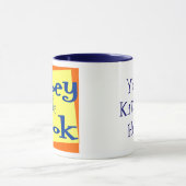 Custom Obee the Cook Food Slogan Tasse (Zentrum)