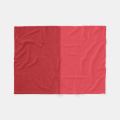Custom Oben/Unten Tomato Red Fleece Blanken (Vorderseite (Horizontal))