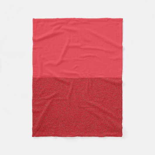 Custom Oben/Unten Tomato Red Fleece Blanken (Vorderseite)