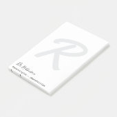 Custom Obgyn Obstetrician Gynecologin Monogram Post-it Klebezettel (angewinkelt)