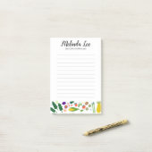 CUSTOM Obstveggies Border Lebensmittelgeschäft Ein Post-it Klebezettel (Auf Schreibtisch)