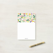 CUSTOM Obstveggies Border Lebensmittelgeschäft Ein Post-it Klebezettel (Auf Schreibtisch)