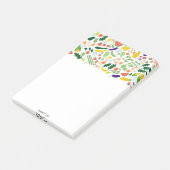 CUSTOM Obstveggies Border Lebensmittelgeschäft Ein Post-it Klebezettel (angewinkelt)