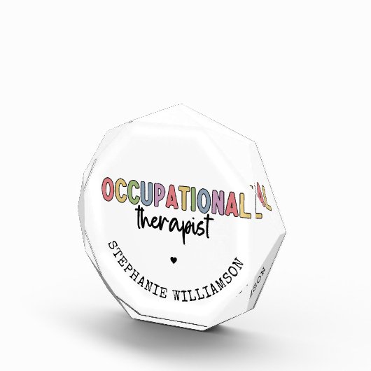 Custom Occupational Therapist OT Geschenke Fotoblock (Rechts)