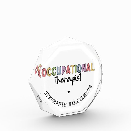 Custom Occupational Therapist OT Geschenke Fotoblock (Links)