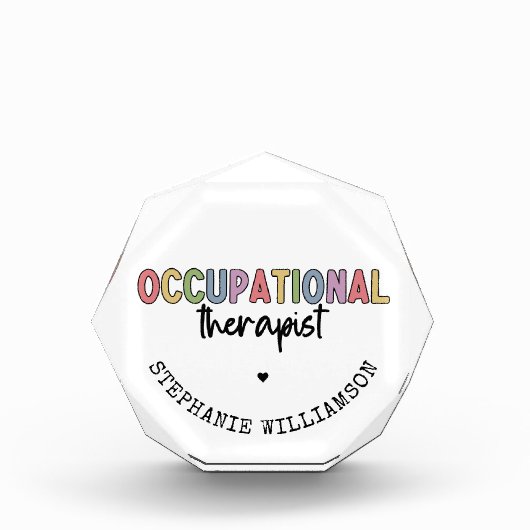 Custom Occupational Therapist OT Geschenke Fotoblock (Vorderseite)