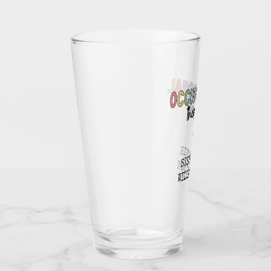 Custom Occupational Therapist OT Geschenke Glas (Rechts)