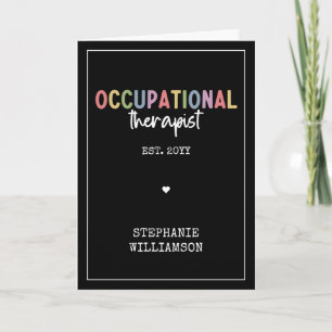 Custom Occupational Therapist OT Geschenke Karte