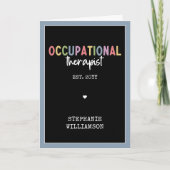 Custom Occupational Therapist OT Geschenke Karte (Vorderseite)