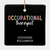 Custom Occupational Therapist OT Geschenke Keramikornament (Rückseite)
