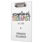 Custom Occupational Therapist OT Geschenke Klemmbrett (Links)