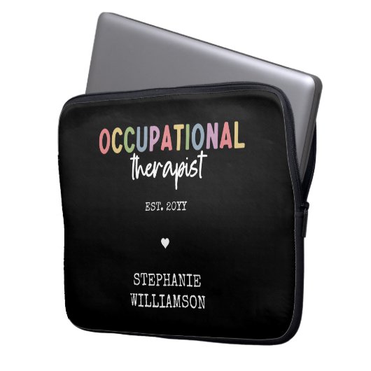 Custom Occupational Therapist OT Geschenke Laptopschutzhülle (Vorderseite Links)