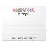 Custom Occupational Therapist OT Geschenke Notizblock (Vorderseite)