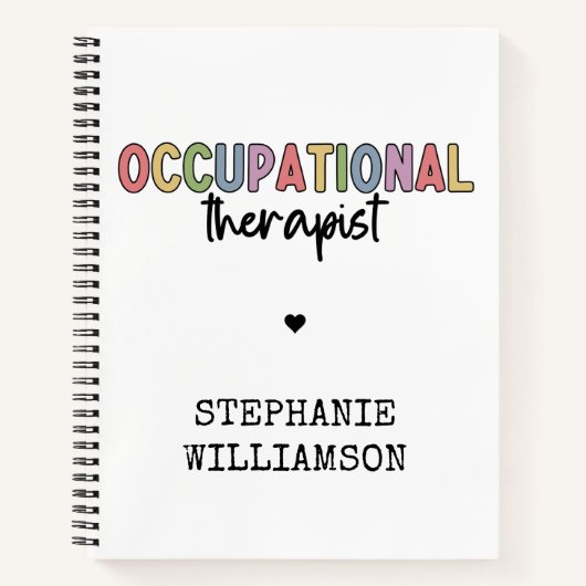 Custom Occupational Therapist OT Geschenke Notizblock (Vorderseite)