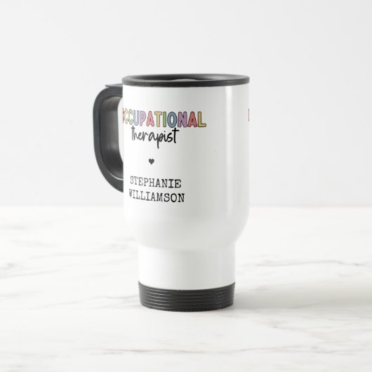 Custom Occupational Therapist OT Geschenke Reisebecher (Vorderseite Links)
