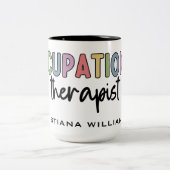 Custom Occupational Therapist OT Geschenke Zweifarbige Tasse (Mittel)