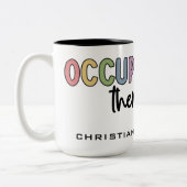 Custom Occupational Therapist OT Geschenke Zweifarbige Tasse (Links)