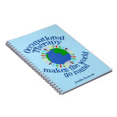 Custom Occupational Therapist World Niedlich Blue Notizblock (Rechte Seite)