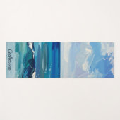 Custom Ocean Beach Waves Yoga Mat Yogamatte (Vorderseite (Horizontal))