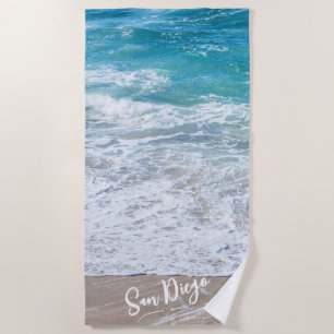 Custom Ocean Wave Beach Handtuch