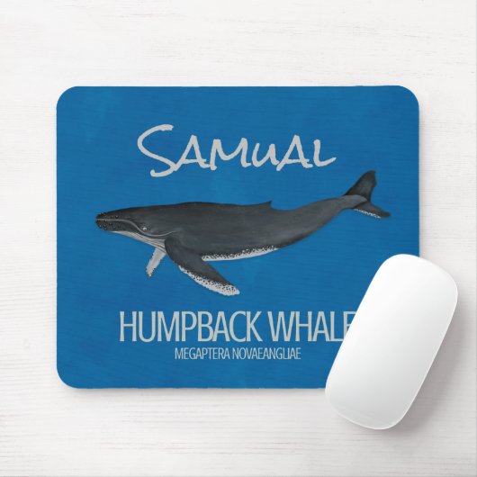 Custom Ocean Whale Personalisiert Mousepad (Mit Mouse)