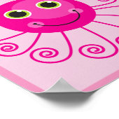 Custom Octopus Big Sister Child's Name Poster (Ecke)