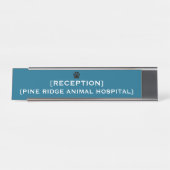 Custom Office Reception Name Plate | VET & Medical Schreibtischnamensplakette (Vorderseite )