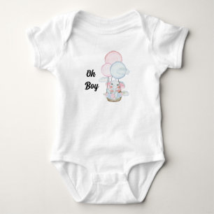 Custom oh Baby oh Junge Elephant Baby Bodysuit Strampler