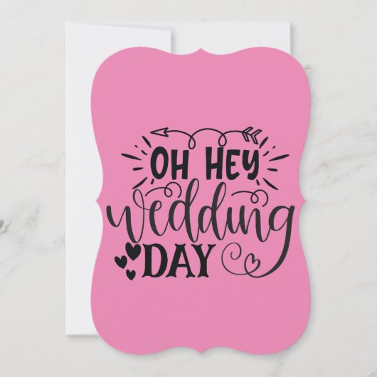 Custom Oh Hey Wedding Day Save The Date (Vorderseite)