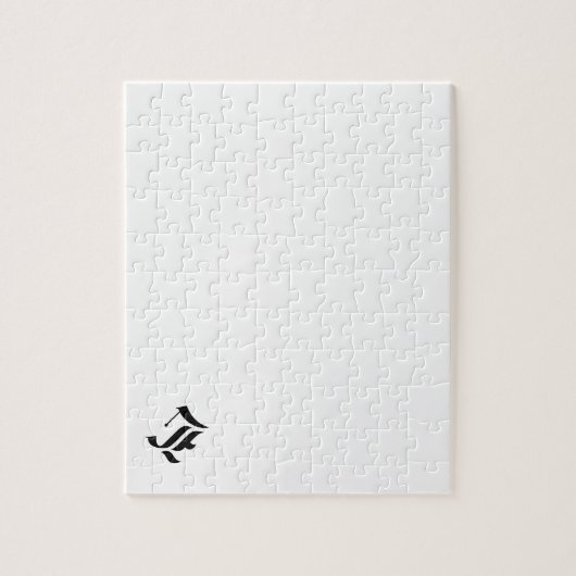 Custom Old English Schriftart Letter (z. B. L für  Puzzle (Vertikal)